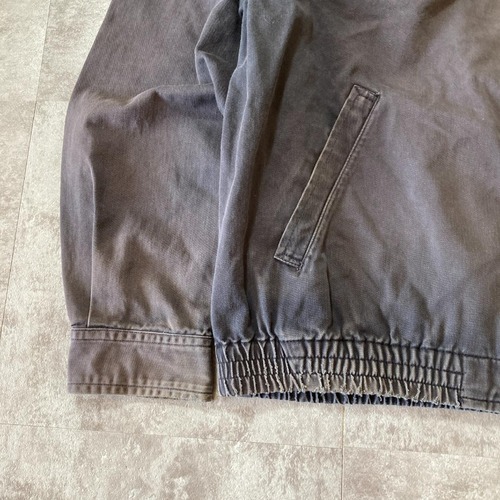 90s Polo Ralph Lauren サンフェード ブラック スイングトップ チンストラップ 無地 ポルトガル製 L jacket 詳細写真6
