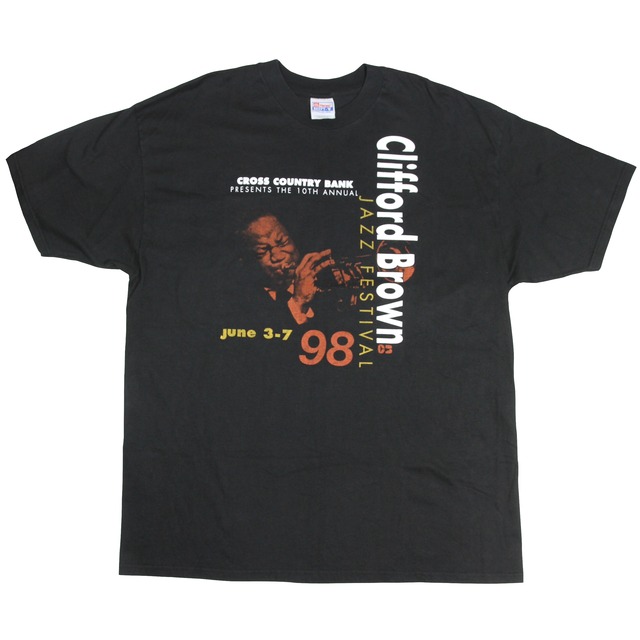 USED【2XL】Vintage 90s 1998 Clifford Brown Jazz Festival Tee / Hanes BEEFY-T