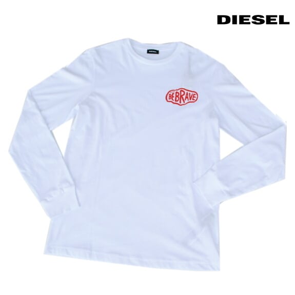 DIESEL ディーゼル Tシャツ 長袖 プリント Tシャツ ロンT メンズ　T-DIEGO-LS-K24 WHITE 2021年秋冬モデル |  BEES HIGH powered by BASE