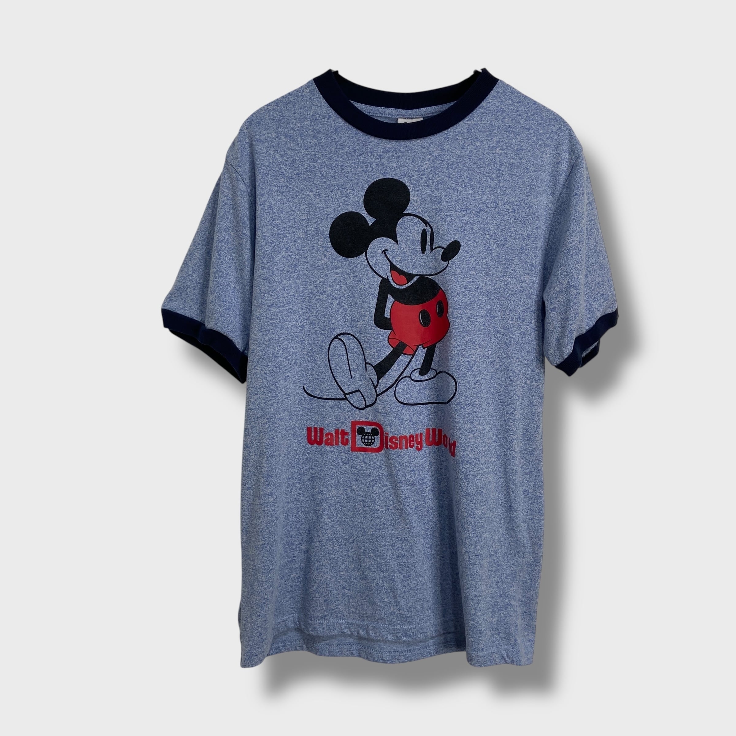 ミッキーマウス ブルーリンガーTシャツ ディズニーワールド S | 古着屋 Uan