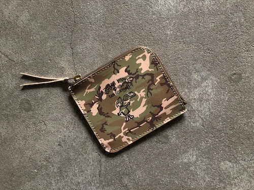 Button Works ボタンワークスCamouflage Wallet-Woodland