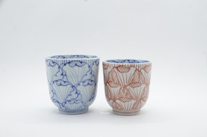 有田焼　花弁紋　組湯呑