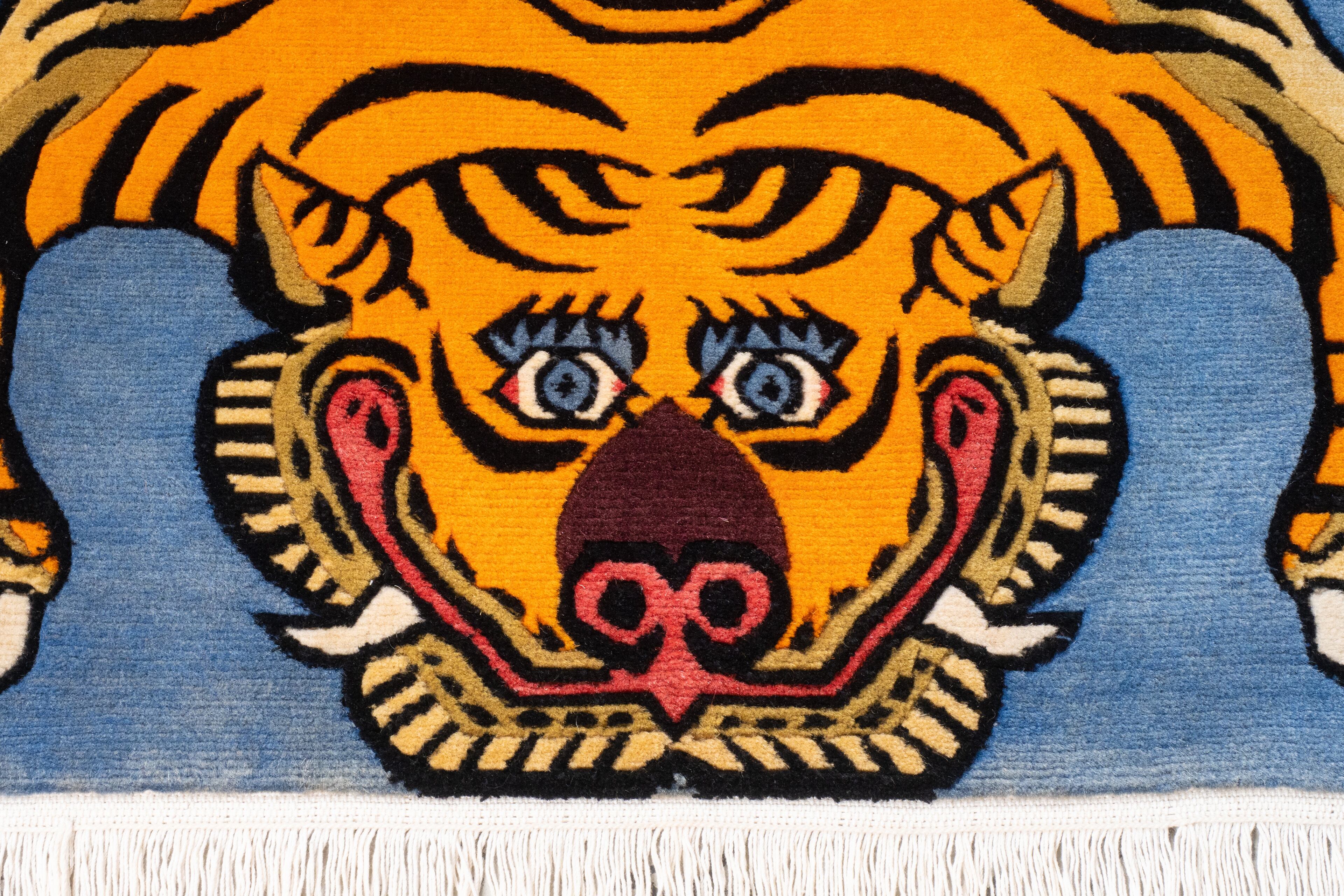 Tibetan Tiger Rug 《Sサイズ•ウール182》チベタンタイガーラグ