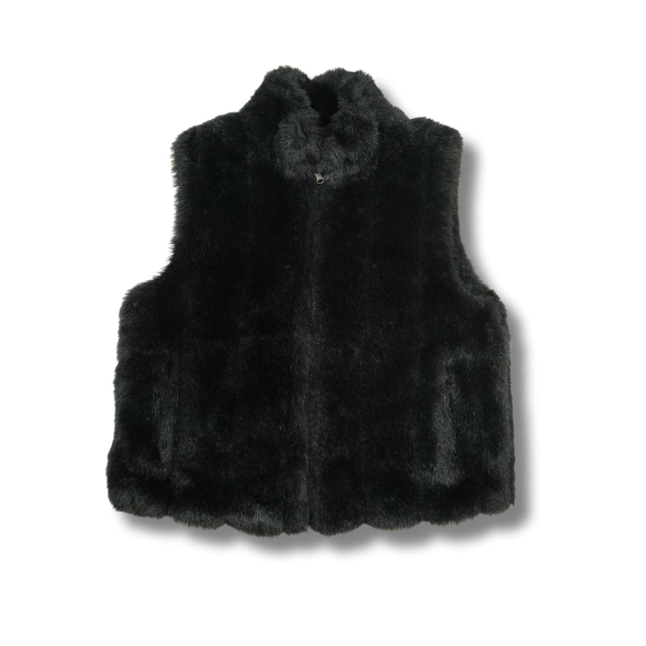 COACO コアコ リバーシブル フェイクファーベスト(表記M・実寸M相当)|NA610