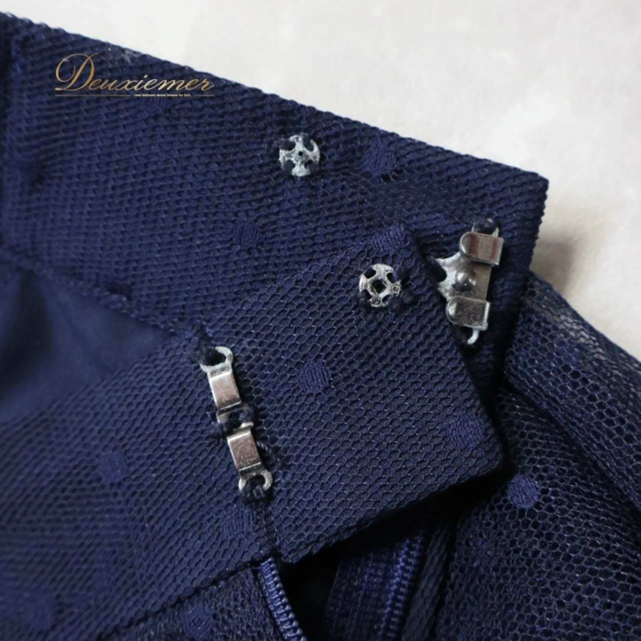 社交ダンス 衣装 スカート ネイビー系 チャコット Chacott 紺 水玉 ドット柄 チュール レッスン 練習 シンプル 上品 透け感 パーティー ダンス衣装 かわいい 落ち着いた色