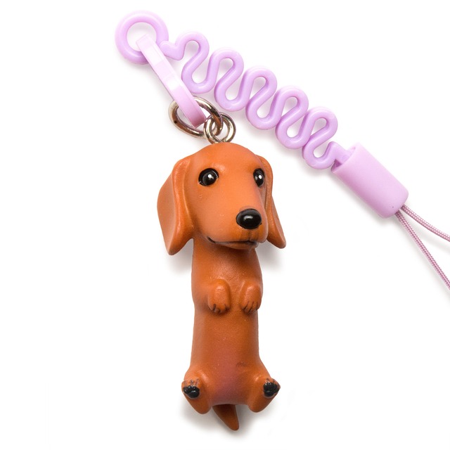 お犬様 vol.2 Dachshund ダックス レッド プチコード 松葉紐 ストラップ MS-3001