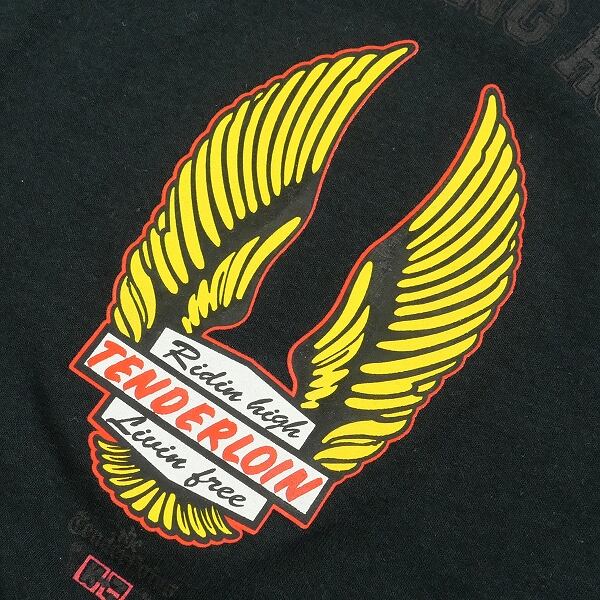 Size【L】 TENDERLOIN テンダーロイン T-3 ハーレーデザインTシャツ 黒