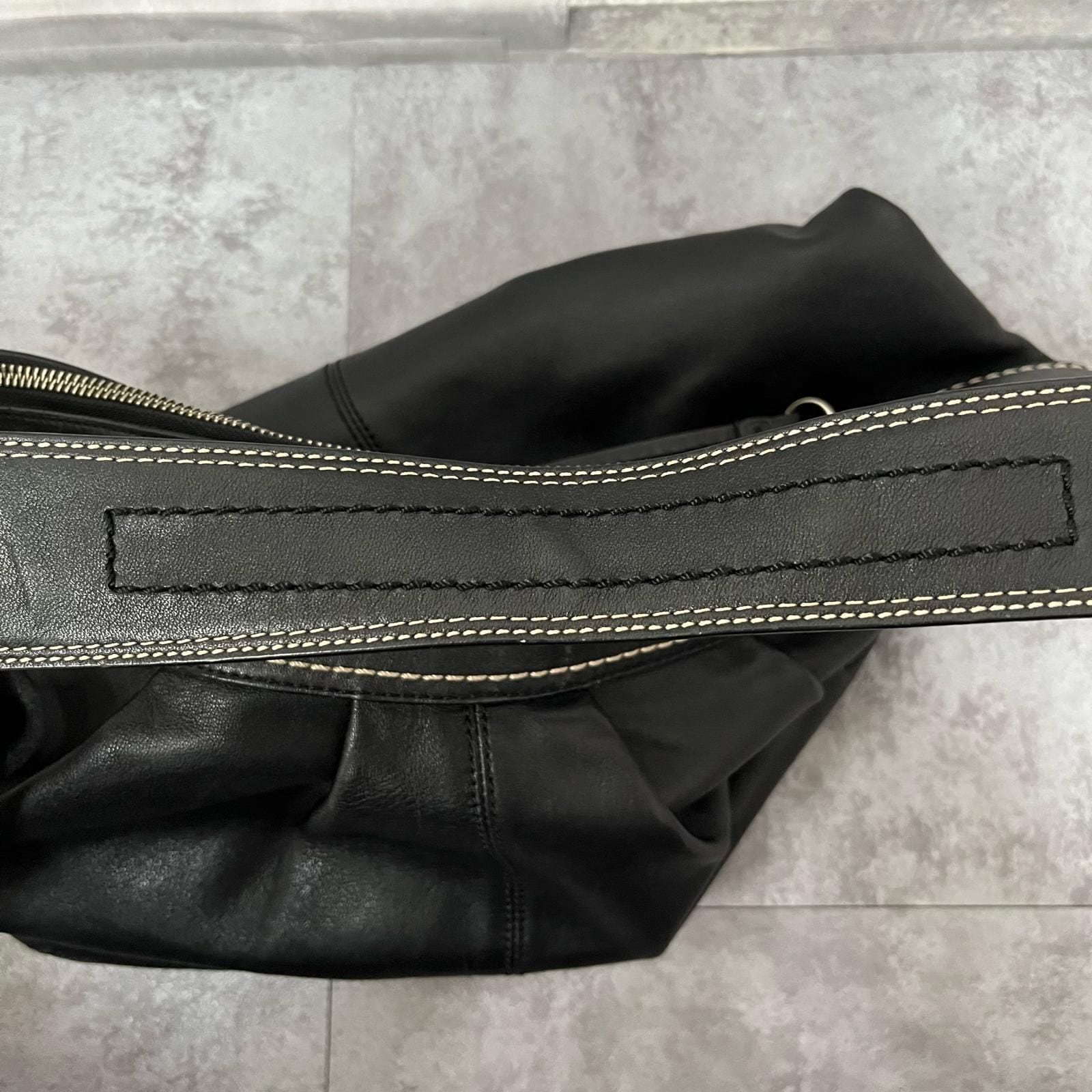 COACH コーチ ショルダーバッグ 肩掛け ブラック レザー ブラック