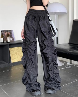 【予約】3c's high-waist pleated wide pants