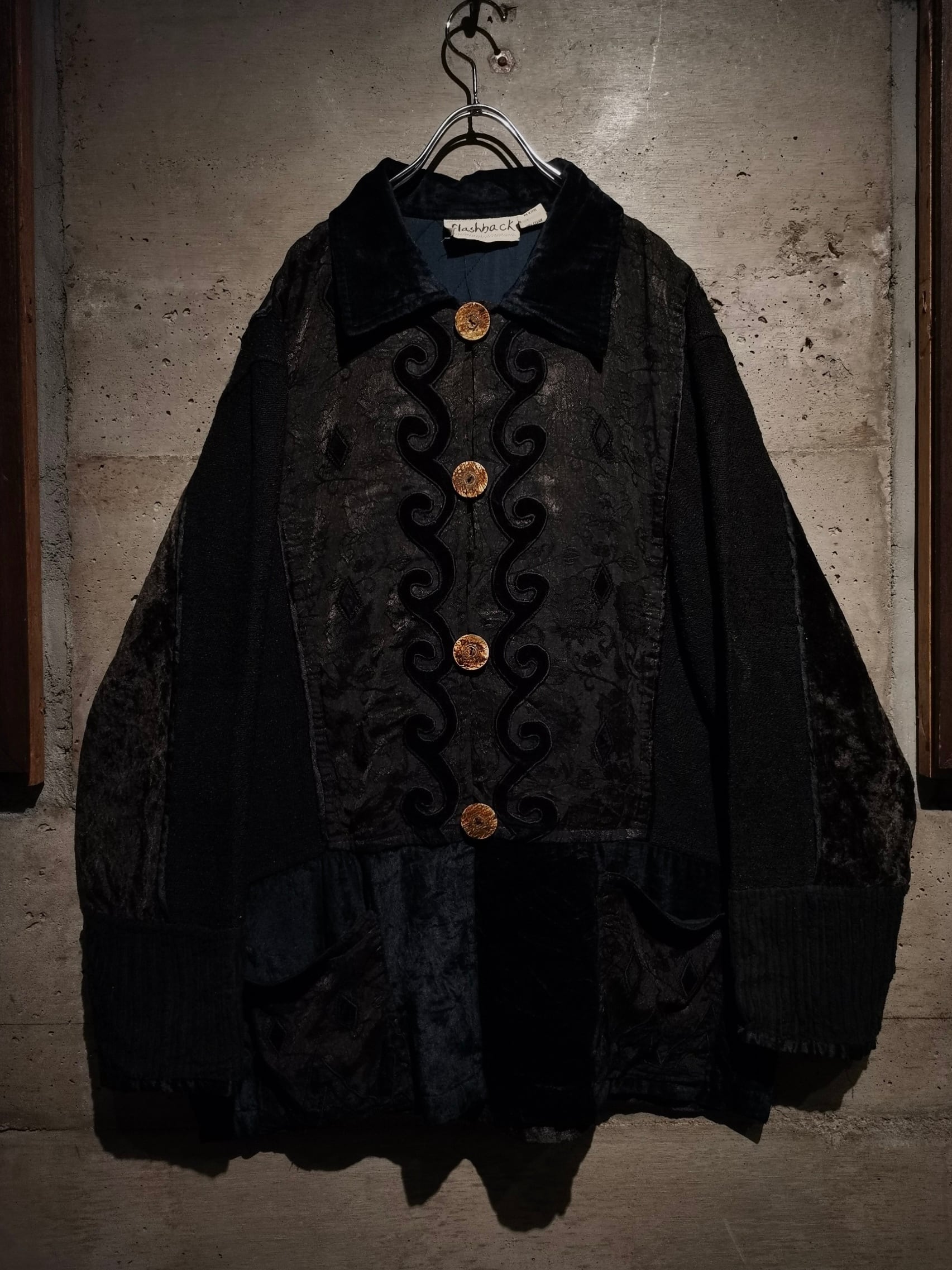 Caka】Special Patchwork Design Vintage Loose Jacket | Caka(カカ 
