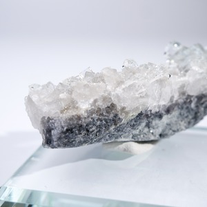 シャンファーリン産 フローライト スモーキークォーツ 共生 / 原石 標本【C_3】