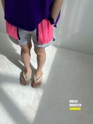 【ドレスモンスター DRESS MONSTER】サマービーチショーツ グレー 110cm~120cm  240507