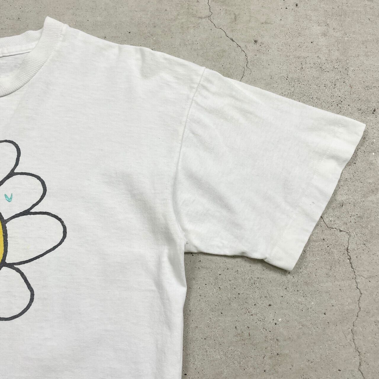 90年代 Lazy Daisy ひまわり 向日葵 フラワー アート プリントTシャツ