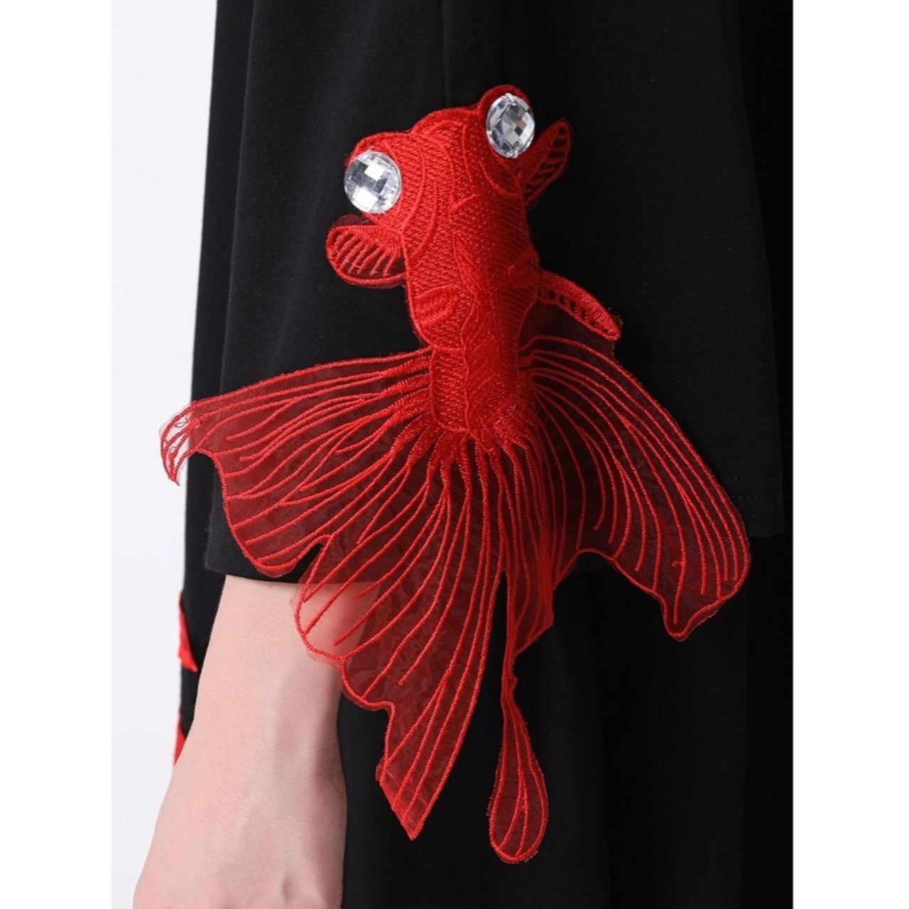 Goldfish Embroidery Dress / ゴールドフィッシュ エンブロイダリー ドレス ワンピース