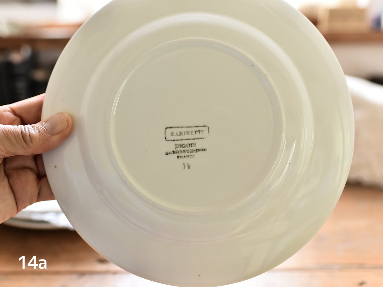 サルグミンヌ ディワゴンヌ製 薔薇とカーネーションの絵柄のデザートプレート フレンチブロカント