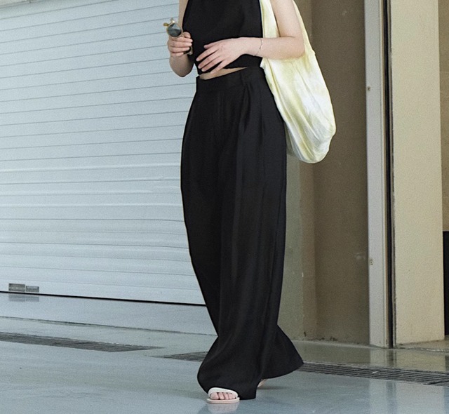 high waist wide pants 2colors【2024051503】