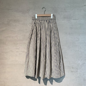 【TOAST】Pleated Cotton Stripe Skirt / No.176