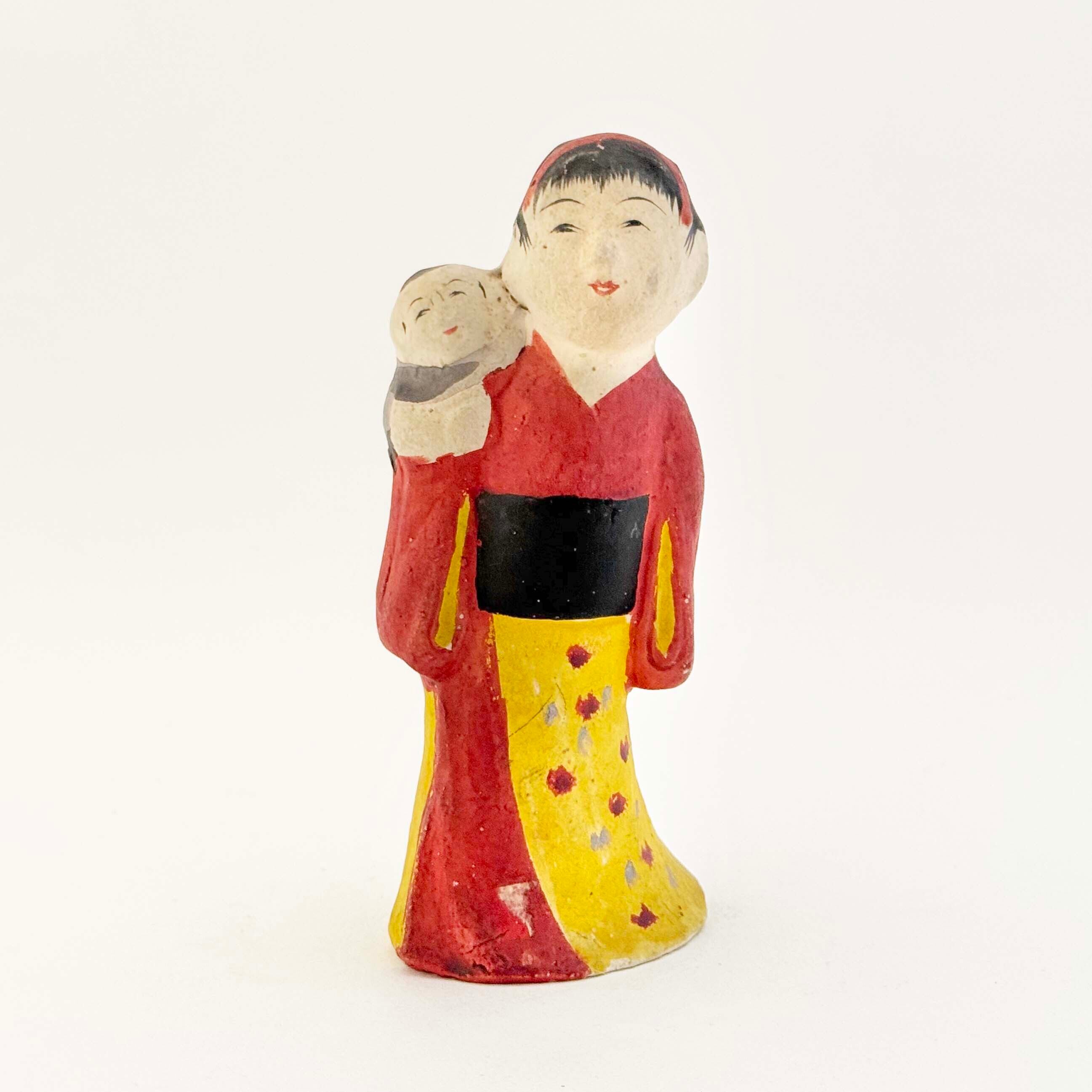 古賀人形　郷土玩具　お雛様　土人形 古賀人形 子守／土人形 | KOKESHKA