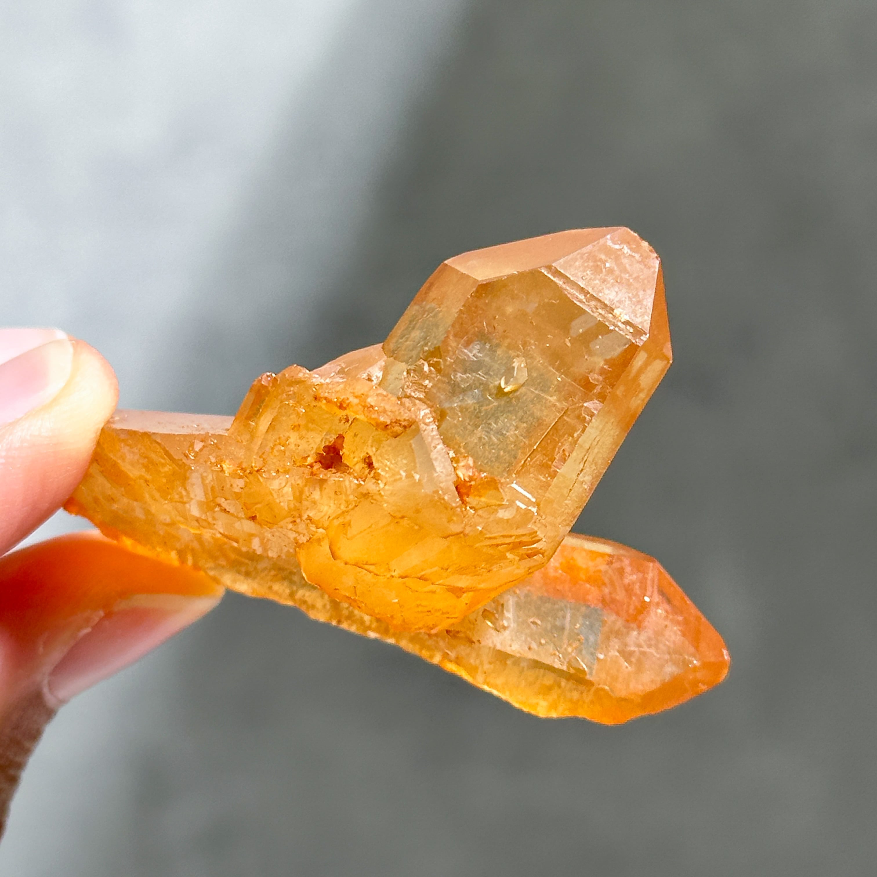 ミナスジェライス産タンジェリンクォーツ クラスター22◇ Tangerine