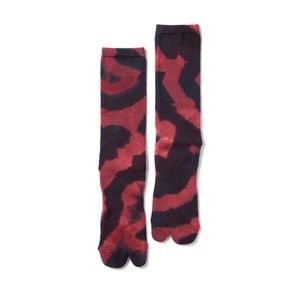 Merino Wool Tie Dye Socks（Berry × Red）