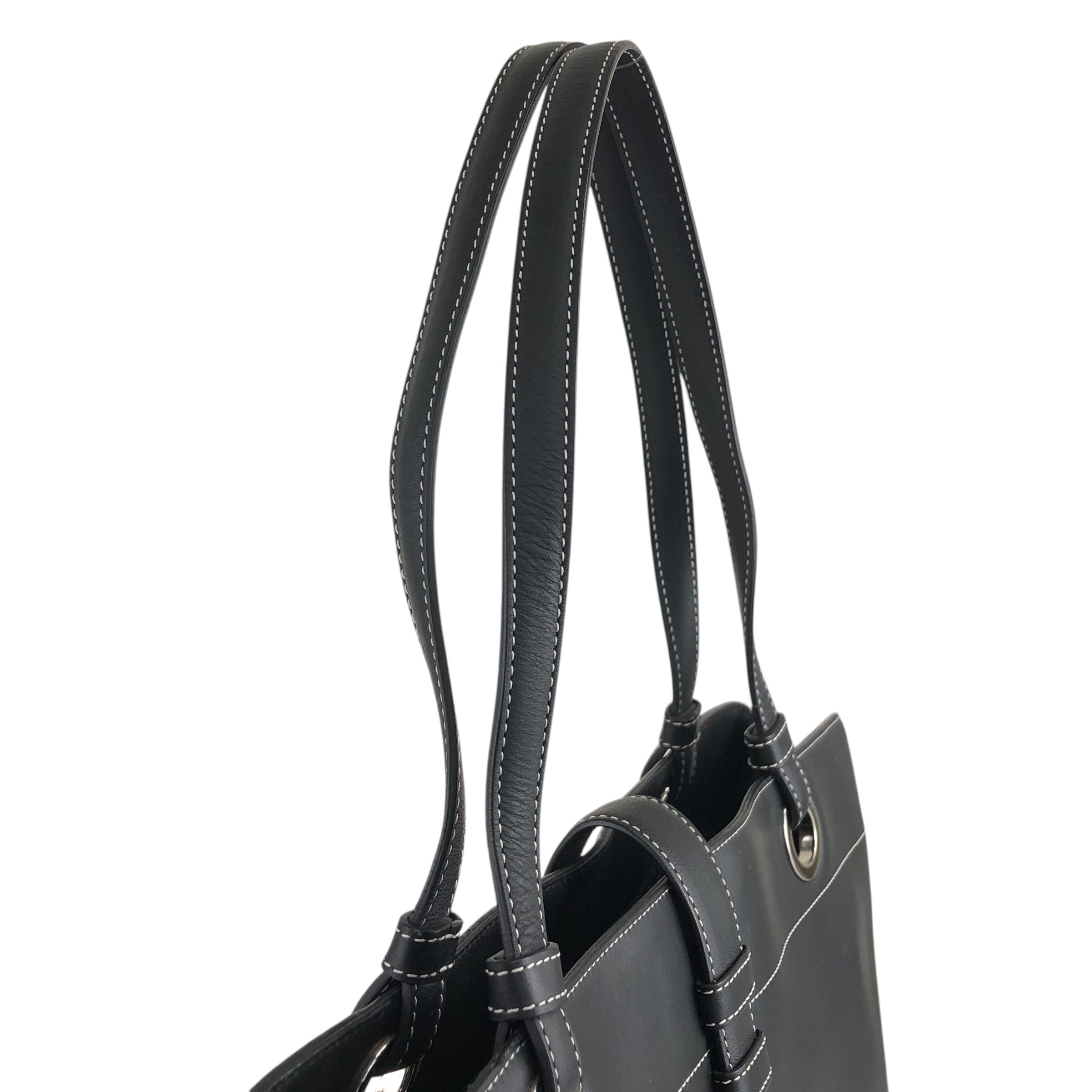 GIVENCHY ジバンシィ トートバッグ ブラック ロゴ レザー vintage