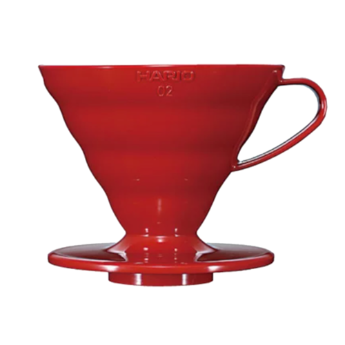 HARIO V60 ドリッパー -02(PP)　レッド1-4杯用