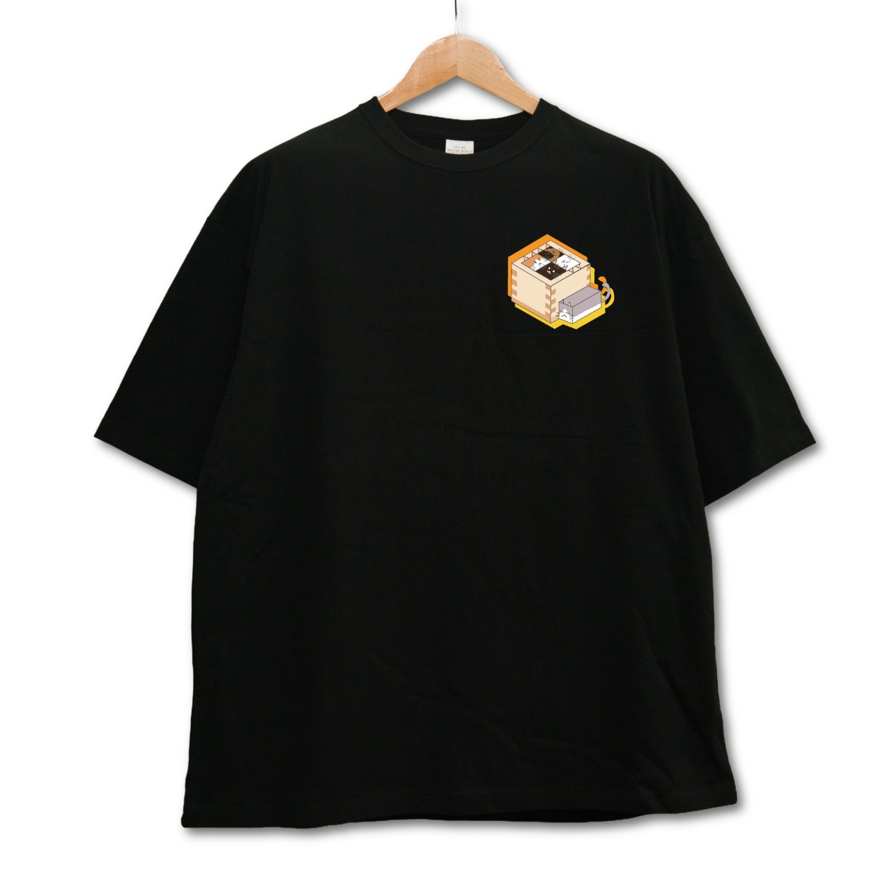 ネコ（暖）【ビッグシルエットTシャツ】