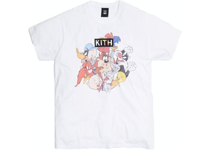 KITH X LOONEY TUNES ロゴTシャツ ルーニー・テューンズ WHITE ...