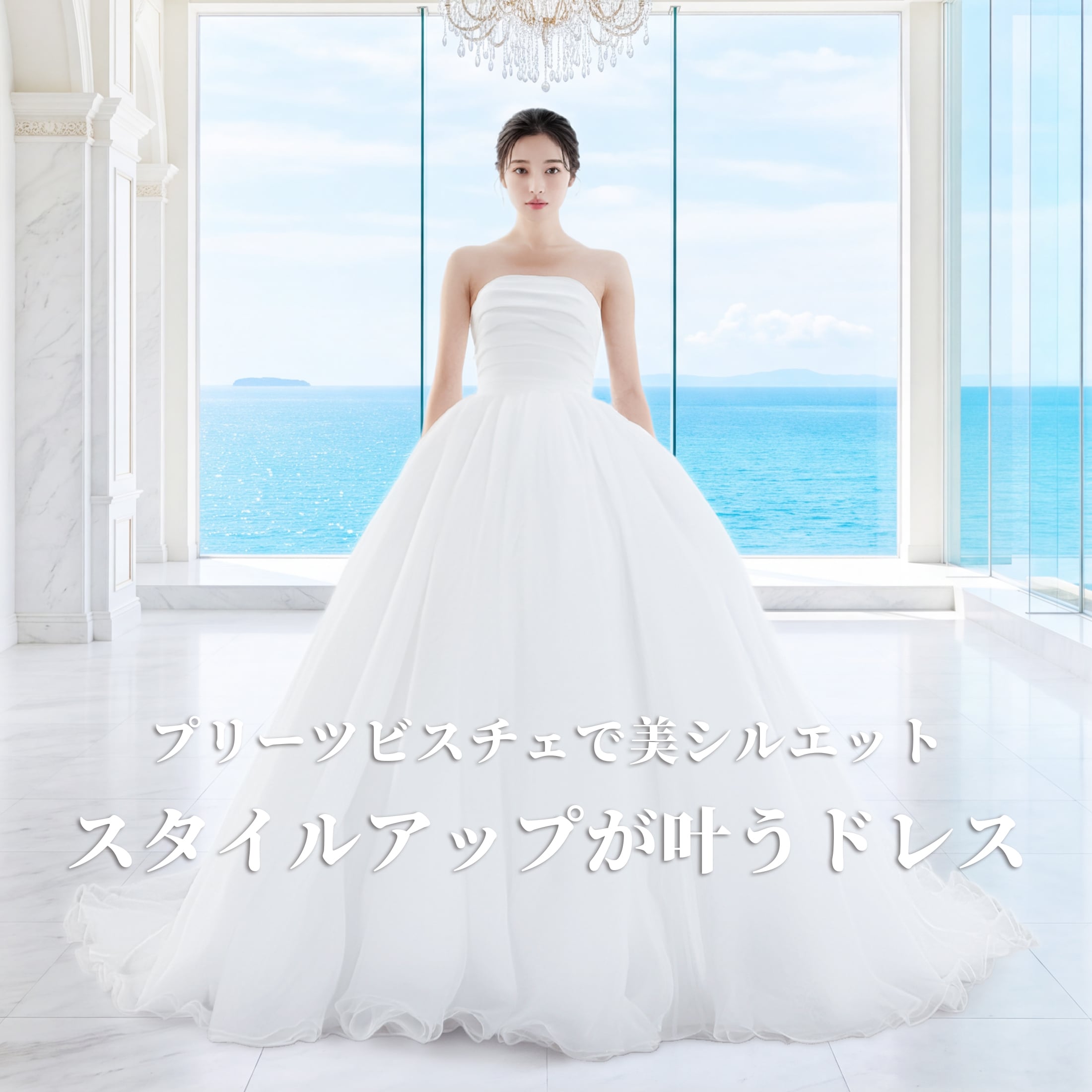 【7日以内発送/現品1点】ふんわりオーガンジーの王道ドレス バックリボン付き(Y2402)