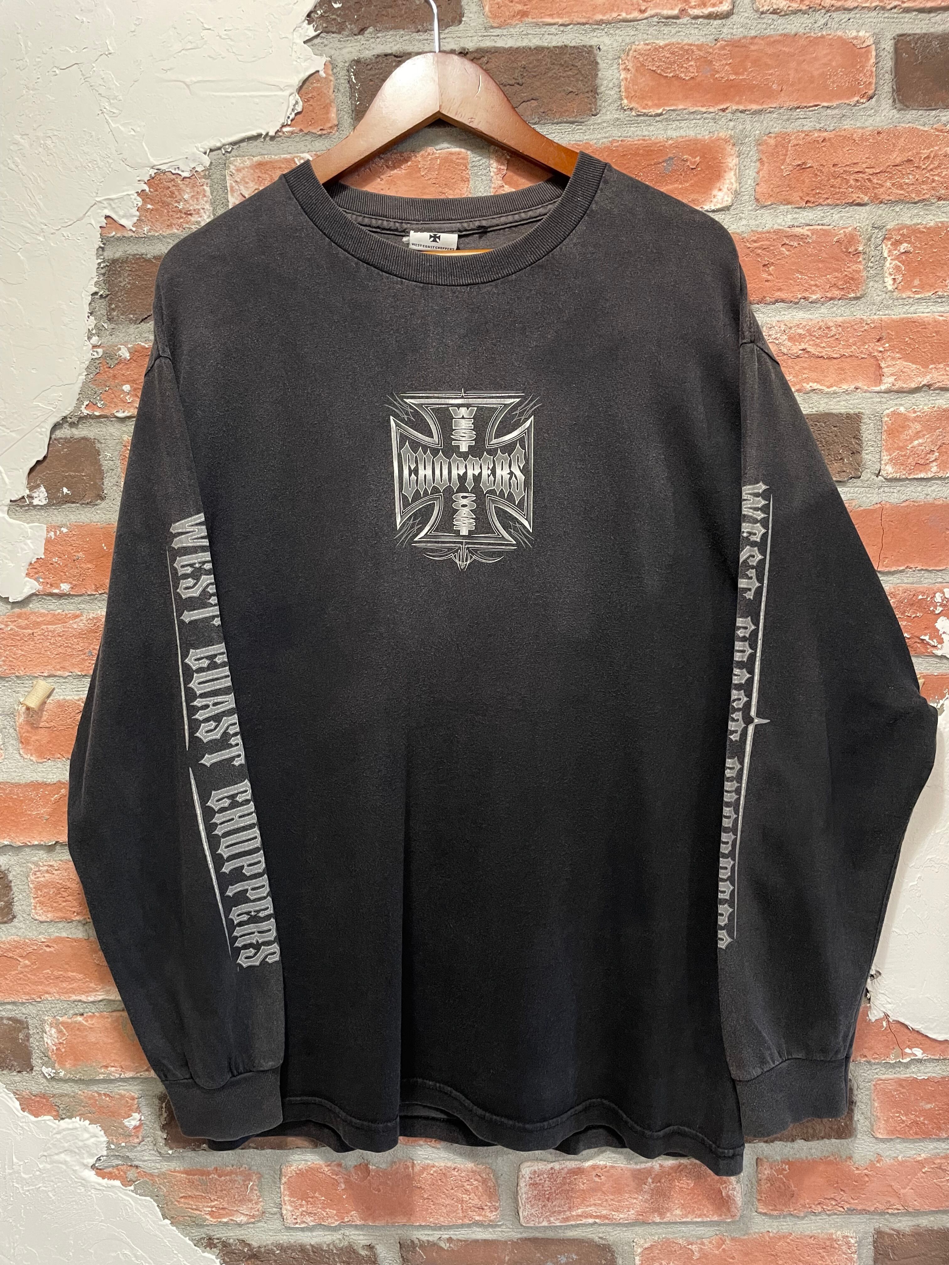 West Coast Choppers L/S Tee 黒 L ウエストコーストチョッパー 長袖