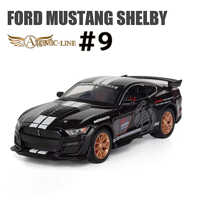 フォード マスタング GT500 SHELBY ミニカー 1/32 全12色 ライト点灯