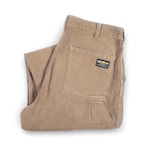 70s オシュコシュ USA製 ヴィンテージ ペインターパンツ ベージュ ブラウン タロン42ジップ OSH KOSH B'GOSH サイズW32相当 古着 EZ0839