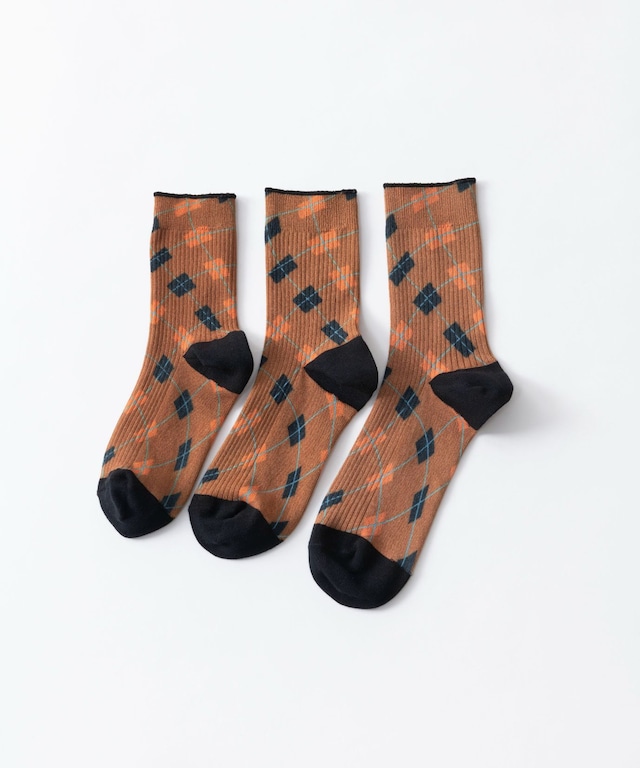 TRICOTE	トリコテ ARGYLE LINK SOCKS TR33SO048