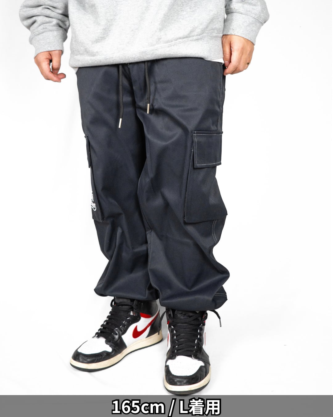 パンツ casabaKOWGA CARGO PANTS 改》釈迦釈迦 -壱- 【黒＆白】(CARGO PANTS black&white) | 袴屋 East