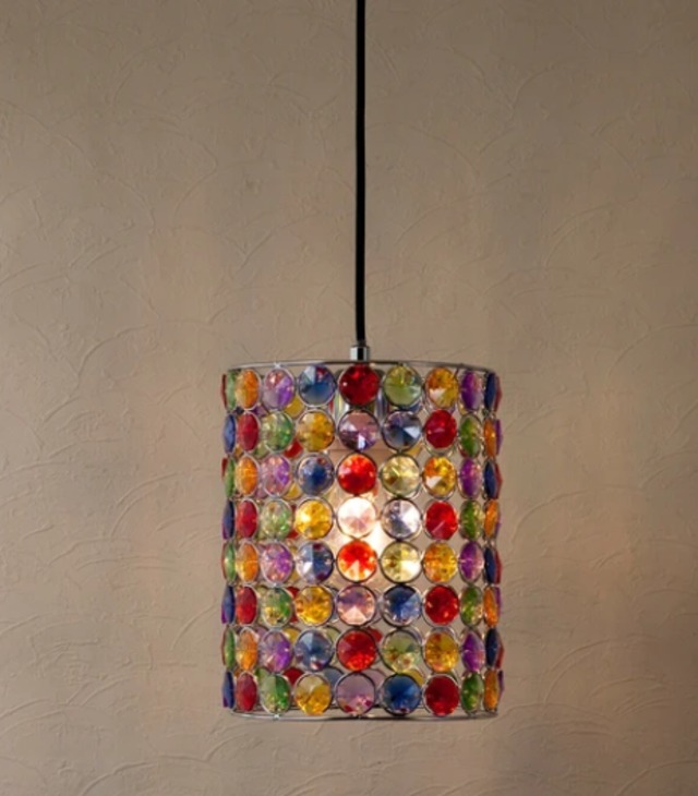 【吊照明】ペンダントランプ［Verreベレ］（1灯）  [カラー: マルチカラー]