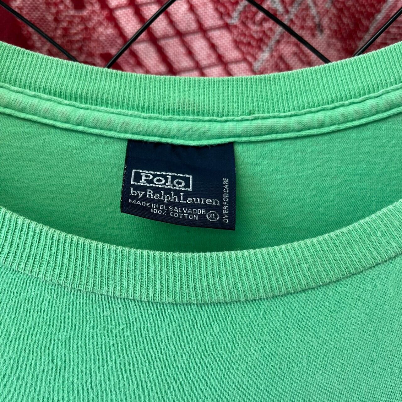 ★90s ポロバイラルフローレン ワンポイント刺繍 シングルステッチTシャツ