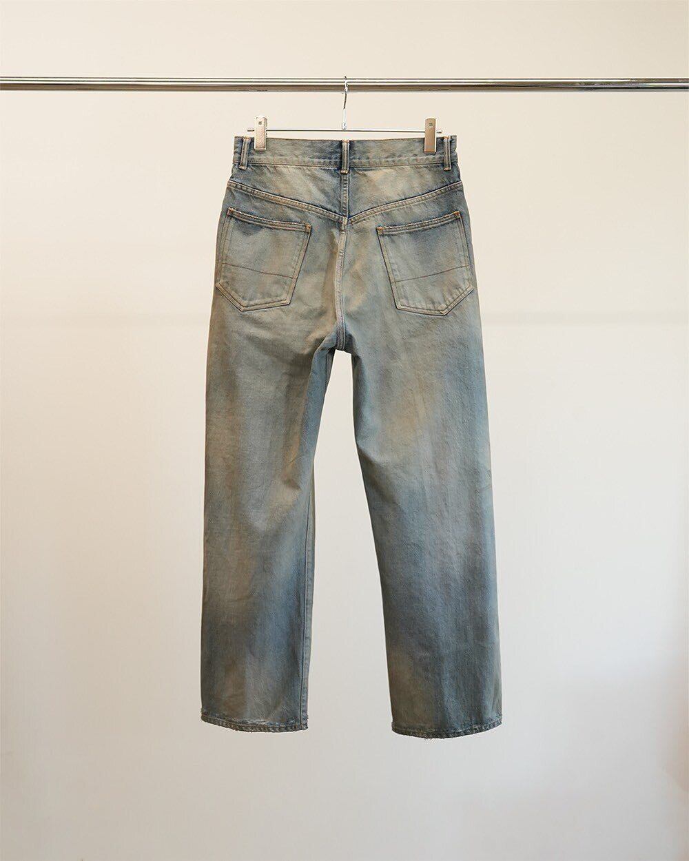 25SS】 ANCELLM USED STRAIGHT 5P DENIM PANTS (INDIGO) ANC-PT82