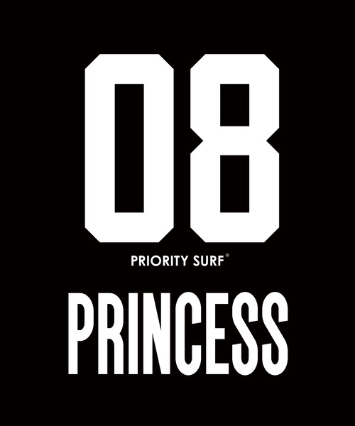 【ロンパース 5.6oz バックプリント】 PRIORITY SURF® PRINCESS Tシャツ ファミリー ペアTシャツ ブラックの商品画像3