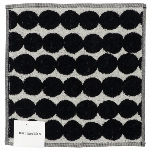 マリメッコ marimekko 068762 190 ラシィマット ミニタオル 30X30cm ハンドタオル タオルハンカチ ホワイト×ブラック レディース ユニセックス RASYMATTO MINI TOWEL