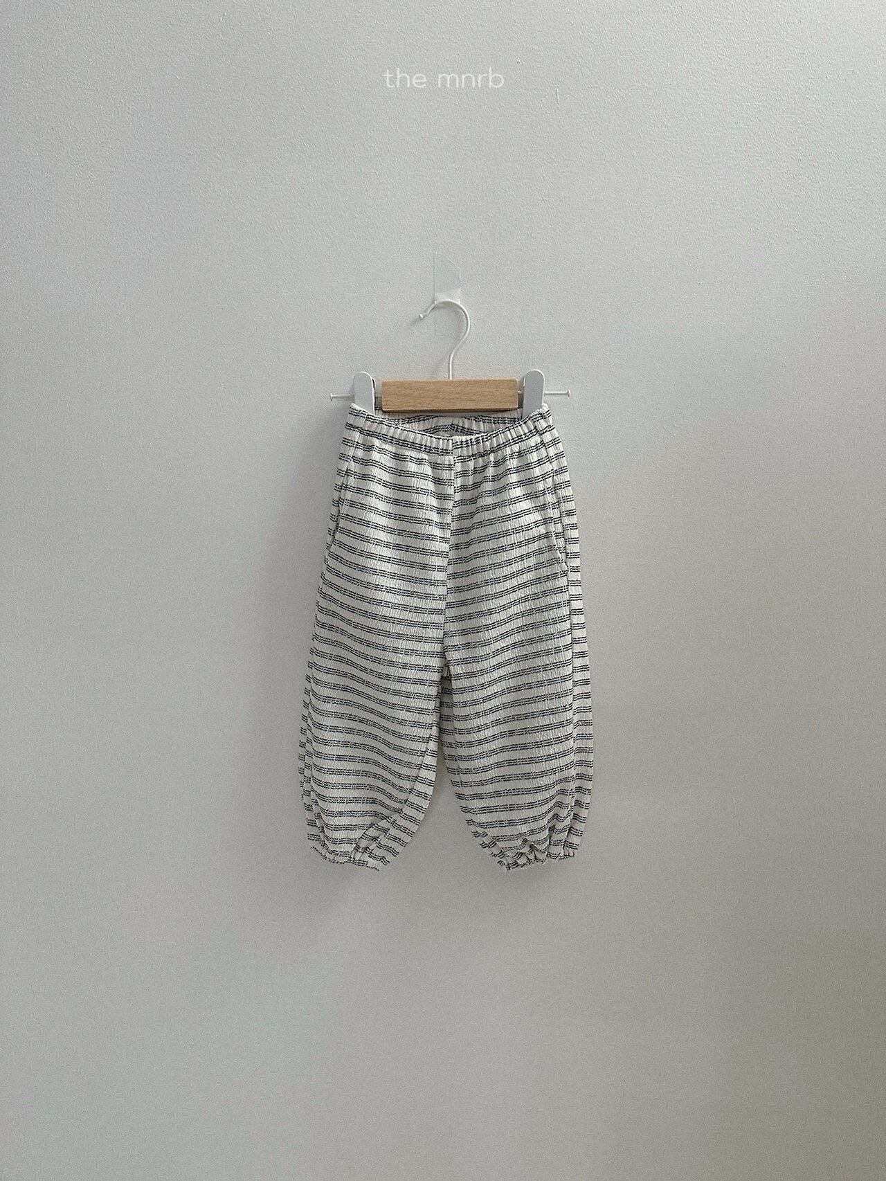 送料無料【予約】/ デイストライプジョガーパンツ / minirobe