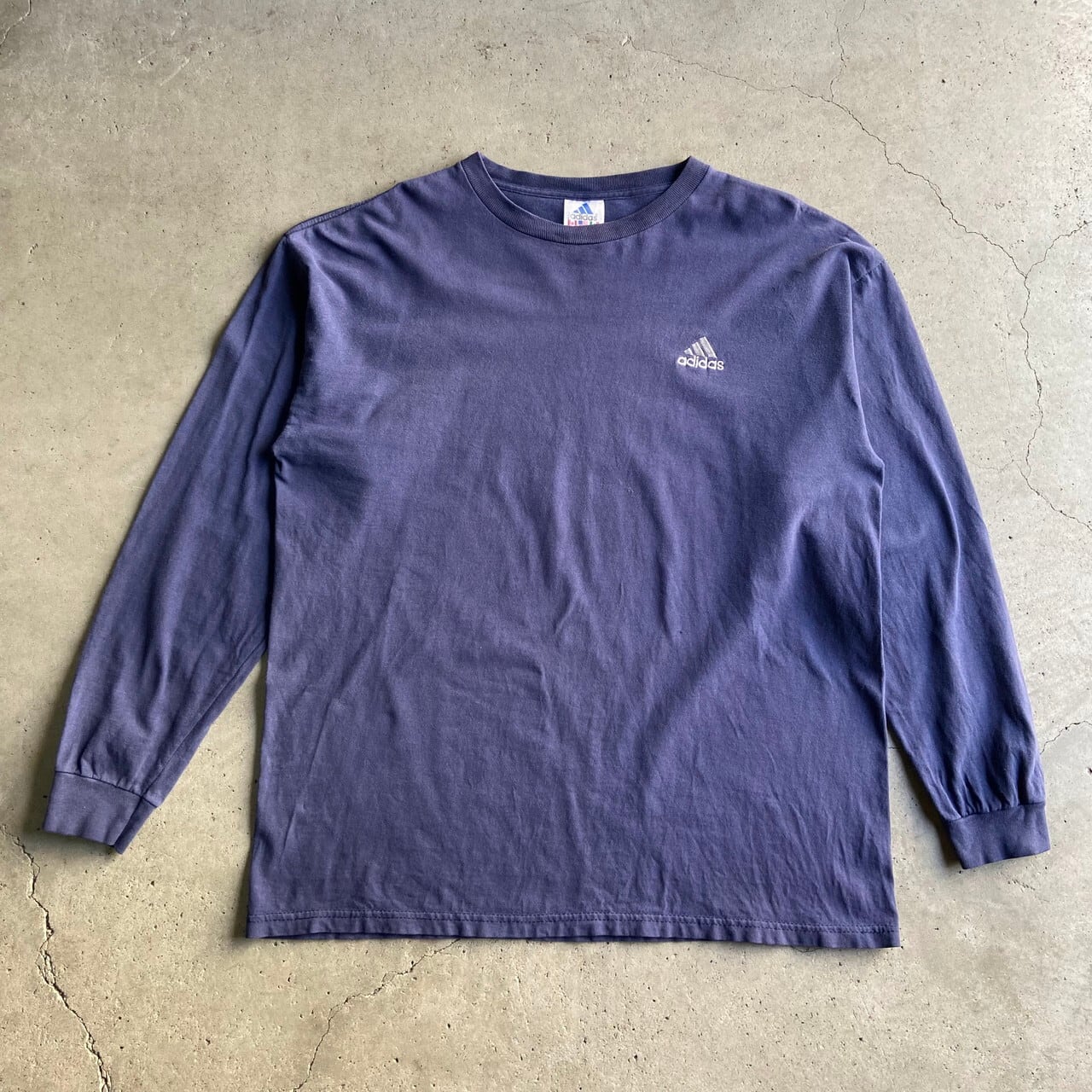 90年代 アディダス adidas ハイネック ロングTシャツ ロンT USA製 メンズXL ヴィンテージ /eaa312308