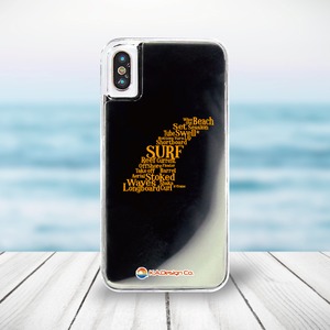 【受注生産】Surf Fin ネオンサンド iPhoneケース（WhiteBlack）