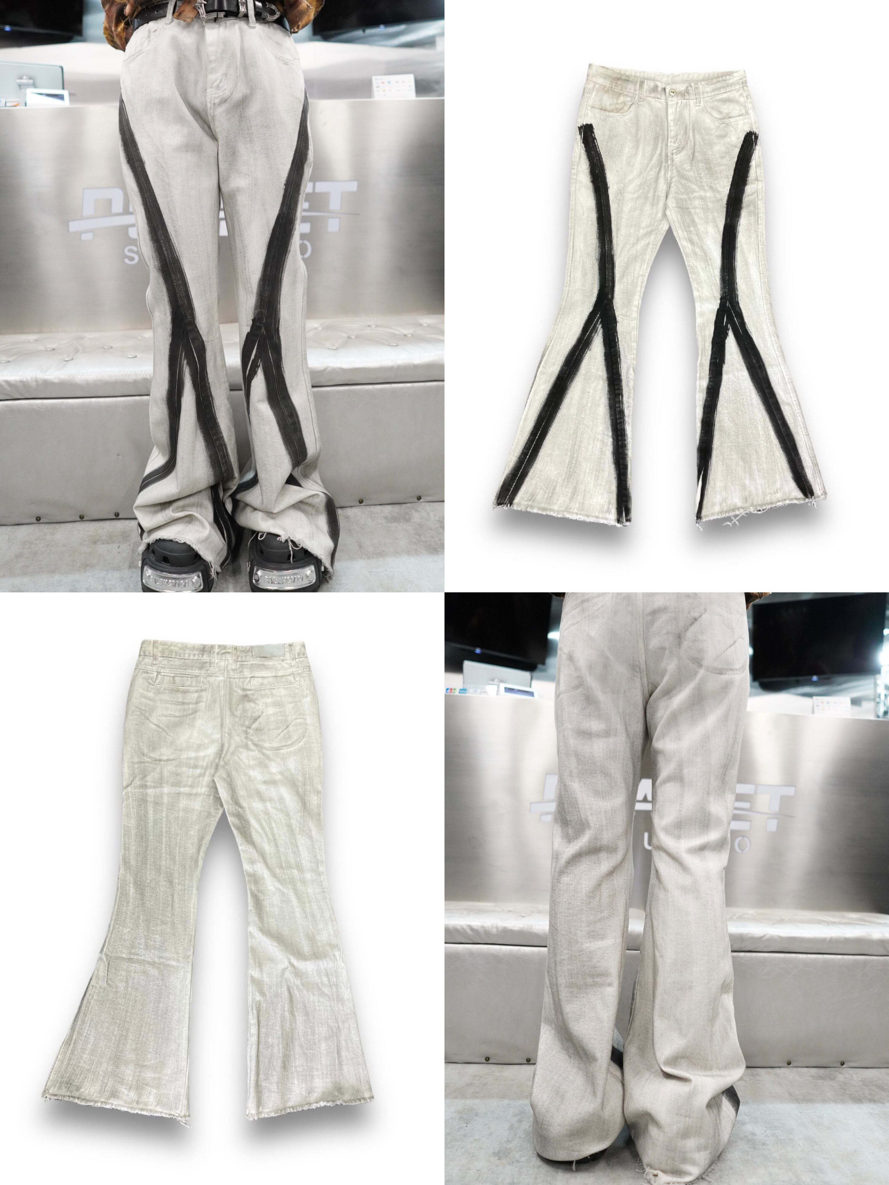 【PLANET STUDIO】paint denim pants