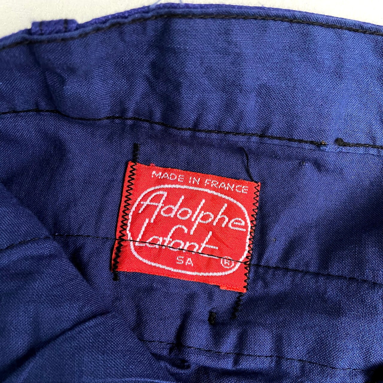 フランス製 60年代 Adolphe Lafont ネイビー コットンツイル