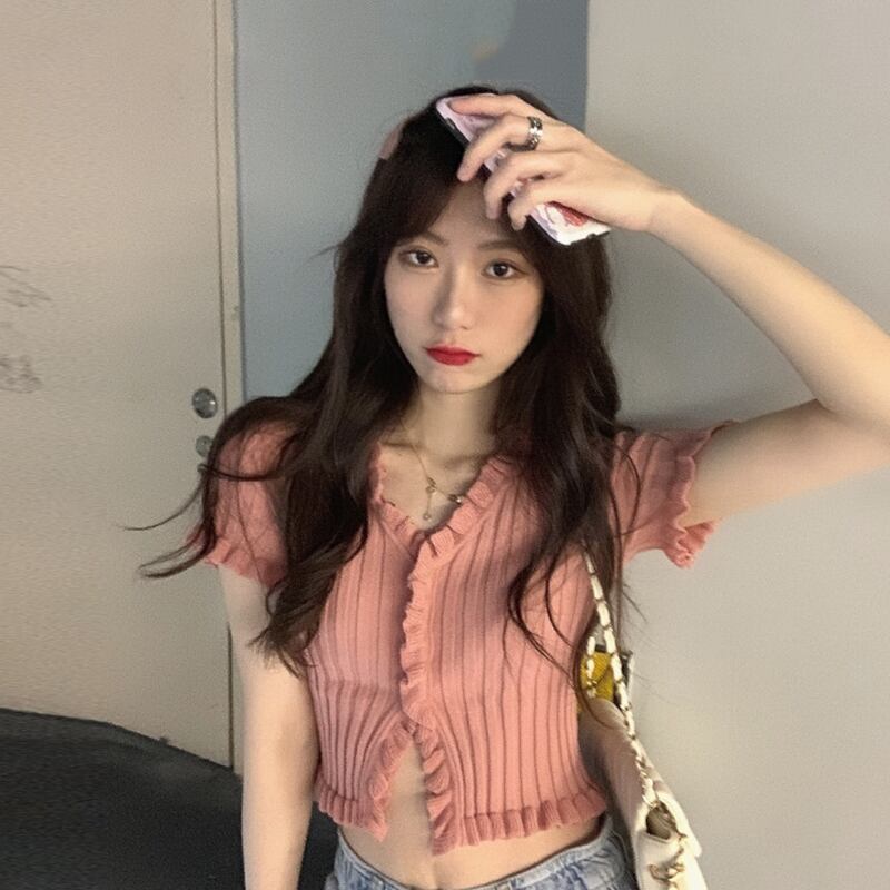 スタイルセーター ショートニットスプリング薄手カーディガンジャケット 春物 スーパーモール54830533822