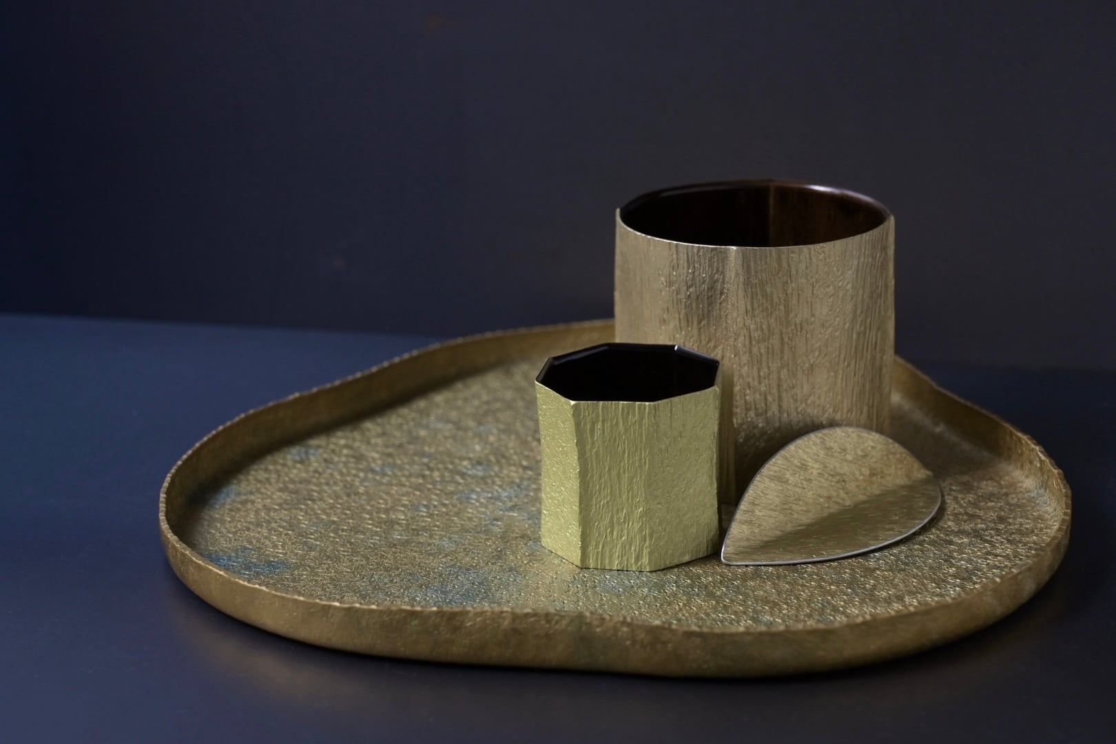 牧野広大 triple circle tray | 鎌倉倶楽部 茶寮