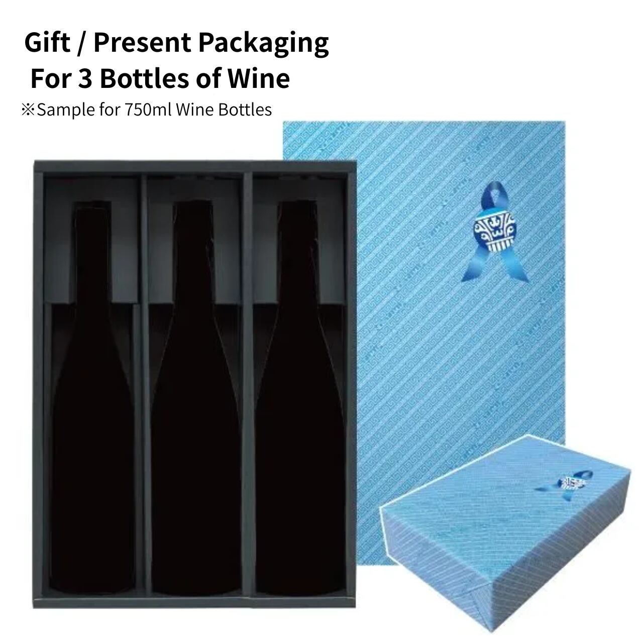 Three-Bottle Gift Box <For 750ml Bottles>
