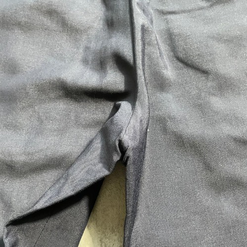 90s balenciaga ネイビーウールスラックス 無地【W31】 詳細写真12