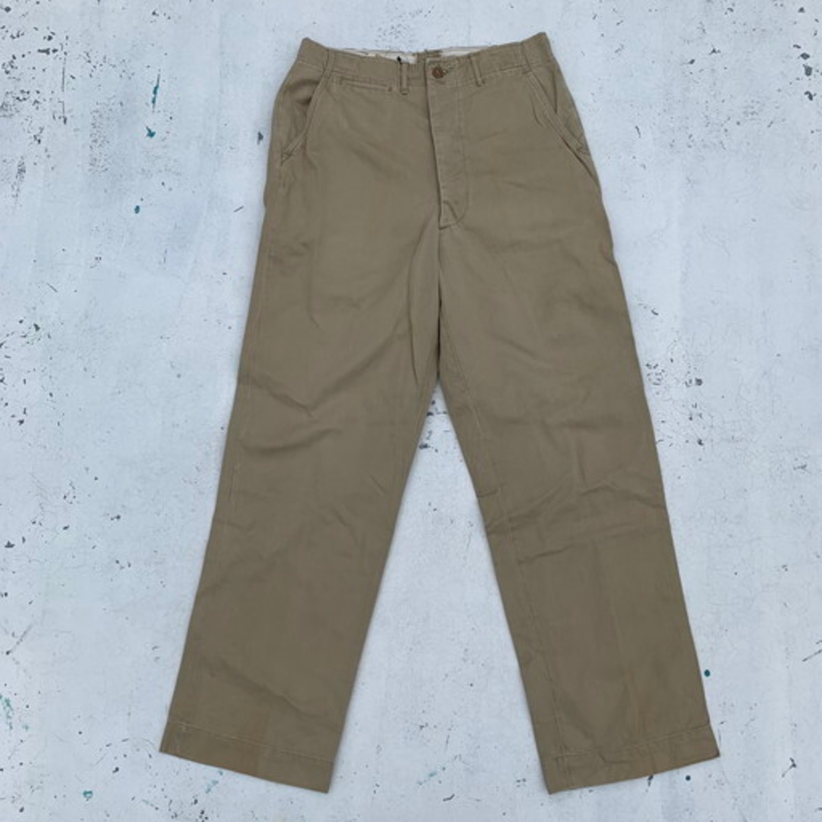 60s USARMY チノ トラウザーズパンツ W30L33 ベージュ 50