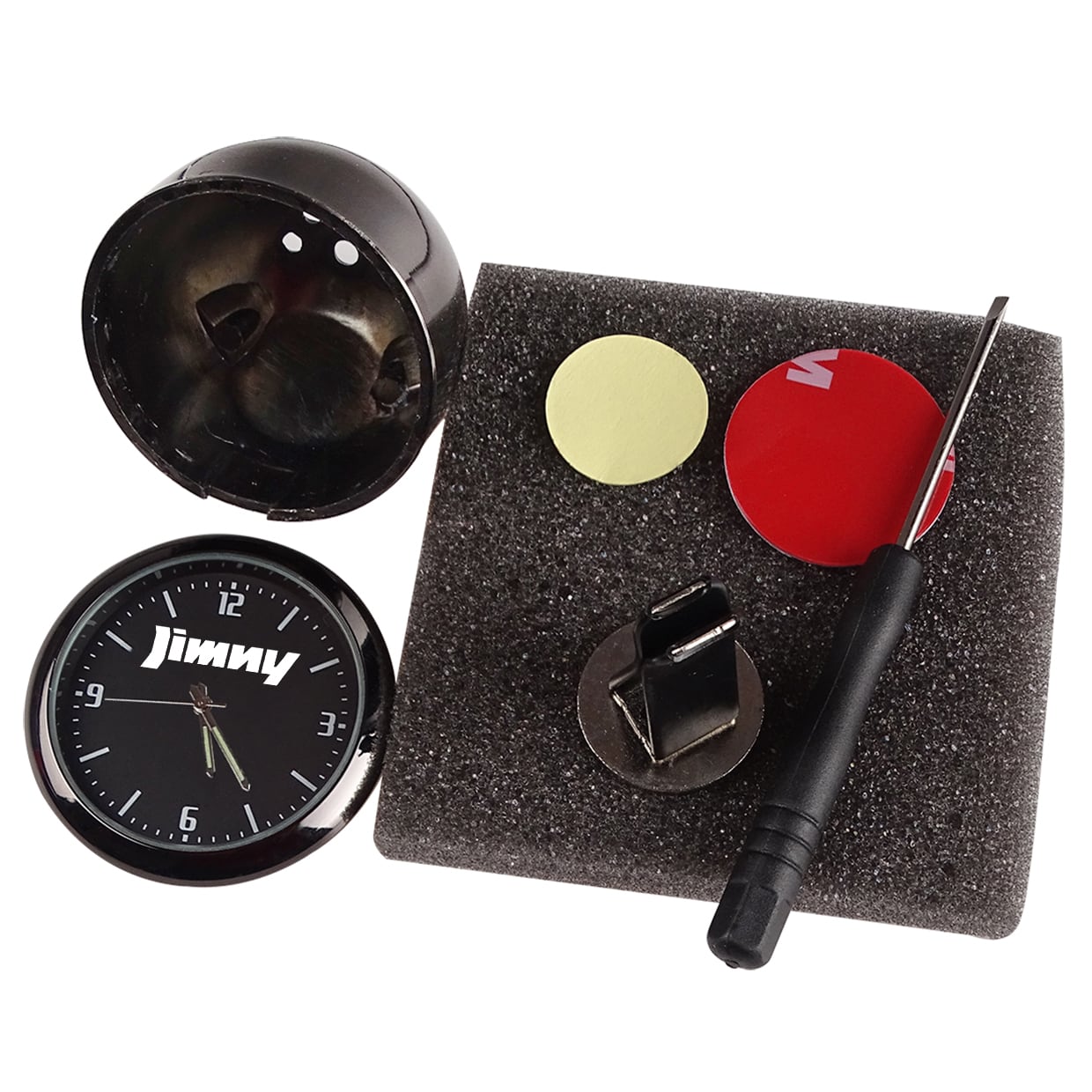 ジムニー JA11 JA22　純正オプション　アナログ時計　車両側カプラー付 ジムニー JA11 JA22 純正オプション アナログ時計 車両側カプラー付